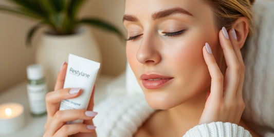 Person applying skincare after Restylane Refyne treatment.