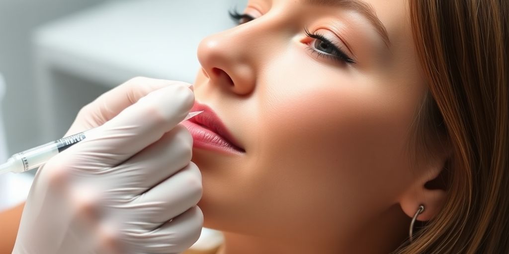 Patient receiving Restylane Lyft treatment in a clinical setting.